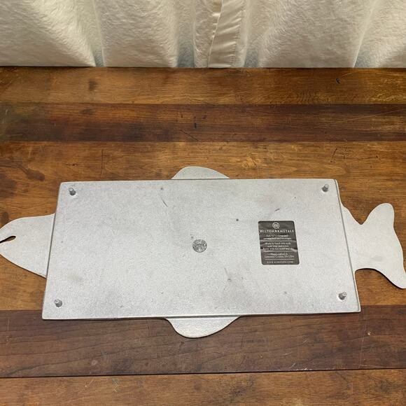 Wilton Armetale Pewter Footed Fish Serving Platter Tray Dish Oven Safe Cooking - Picture 6 of 10